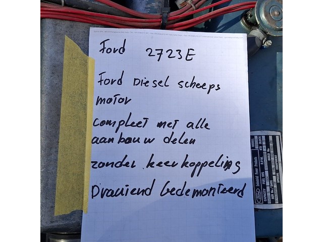 Scheepsmotor ford, 2723e, bouwjaar 2017 - afbeelding 17 van  25