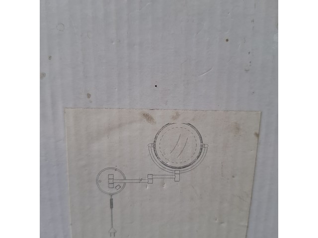 Scheerspiegel, zwart - afbeelding 1 van  2