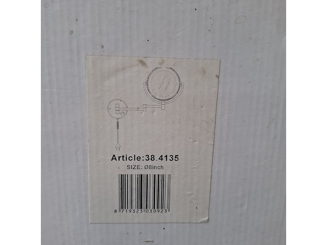 Scheerspiegel, zwart - afbeelding 2 van  2