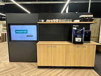 Scheidingswand met dressoir en monitor - afbeelding 1 van  6