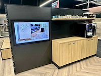 Scheidingswand met dressoir en monitor - afbeelding 2 van  6