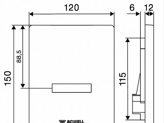 Schell 010272899 elektronische contactloze infrarood wc-spoelbediening (41x) - afbeelding 6 van  8
