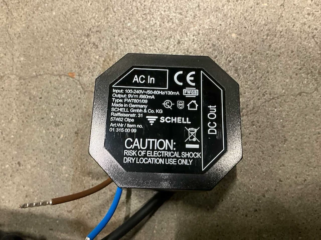 Schell 013150099 inbouw-netvoedingseenheid / transformator / verborgen netadapter (61x) - afbeelding 5 van  7