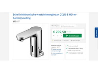 Schell elektronische wastafelkraan celis e hd-m (2x) - afbeelding 5 van  6