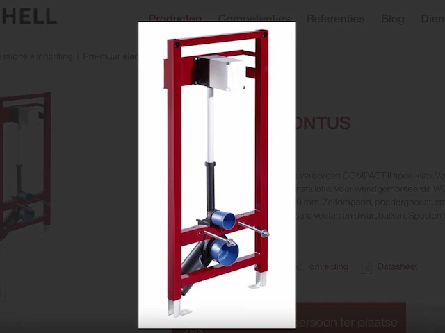 Schell montus compact ii wc-module voor wandhangend toilet (93x) - afbeelding 13 van  15