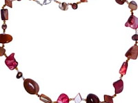 Schelp en zoetwaterparel collier - afbeelding 1 van  4