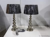 Schemerlampen met bolpoot - 2 stuks - afbeelding 1 van  2