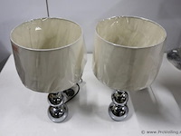 Schemerlampen met bolpoot - 2 stuks - afbeelding 2 van  2