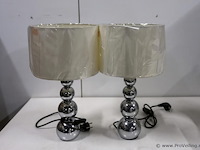 Schemerlampen met bolpoot - 2 stuks - afbeelding 1 van  2