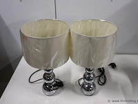 Schemerlampen met bolpoot - 2 stuks - afbeelding 2 van  2