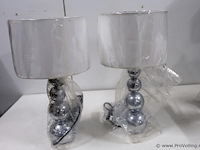Schemerlampen met bolpoot - 2 stuks - afbeelding 1 van  2