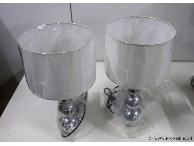 Schemerlampen met bolpoot - 2 stuks - afbeelding 2 van  2