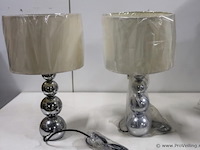 Schemerlampen met bolpoot - 2 stuks - afbeelding 1 van  2