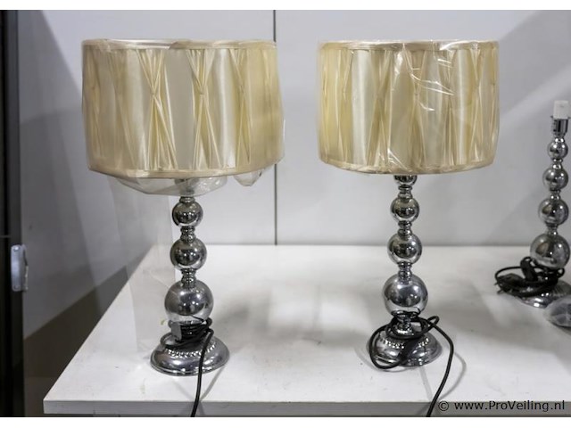 Schemerlampen met bolpoot - 2 stuks - afbeelding 1 van  2