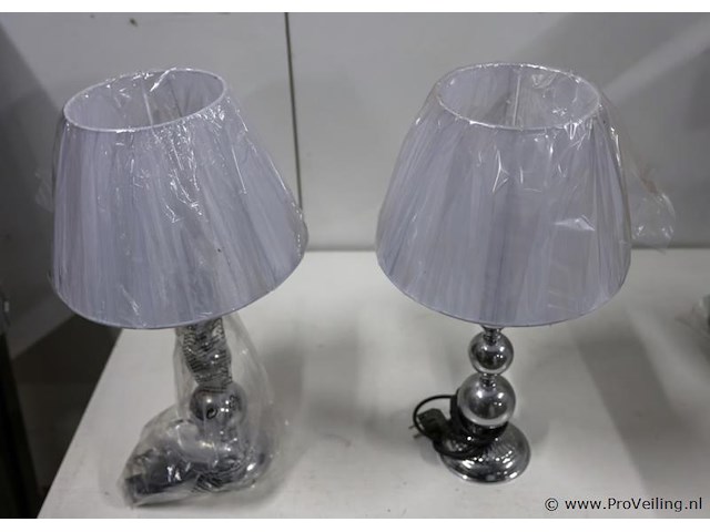 Schemerlampen met bolpoot - 2 stuks - afbeelding 2 van  2