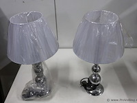Schemerlampen met bolpoot - 2 stuks - afbeelding 2 van  2