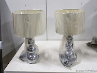 Schemerlampen met bolpoot - 2 stuks - afbeelding 1 van  2
