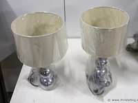 Schemerlampen met bolpoot - 2 stuks - afbeelding 2 van  2