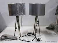 Schemerlampen met driepootvoet - 2 stuks - afbeelding 1 van  2