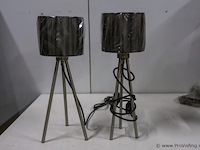 Schemerlampen met driepootvoet - 2 stuks - afbeelding 1 van  2