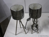 Schemerlampen met driepootvoet - 2 stuks - afbeelding 2 van  2