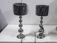 Schemerlampen met hoge bolpoot - 2 stuks - afbeelding 1 van  2