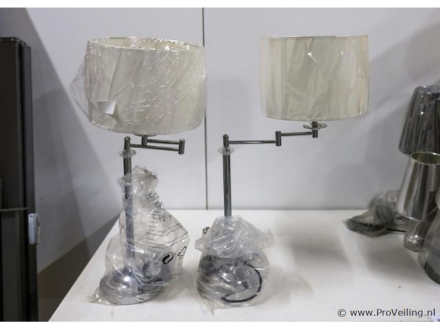 Schemerlampen met zwenkarm - 2 stuks - afbeelding 1 van  3