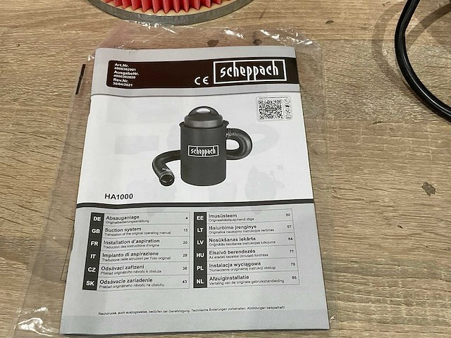 Scheppach - ha1000 - afzuiging (2x) - afbeelding 4 van  5