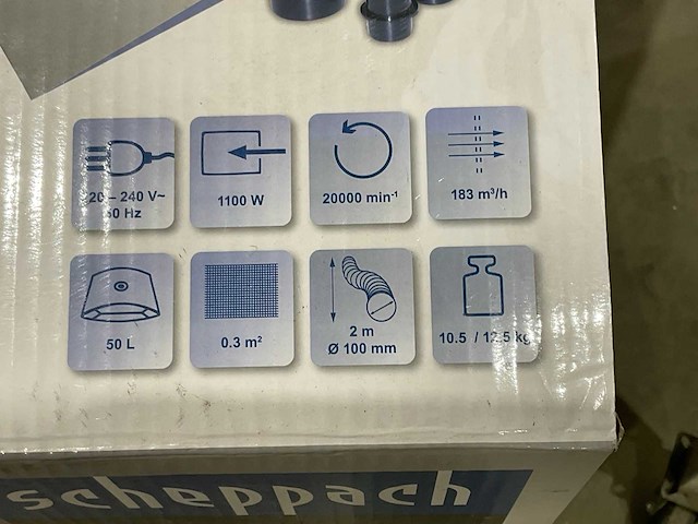 Scheppach - ha1000 - afzuiging (2x) - afbeelding 5 van  5