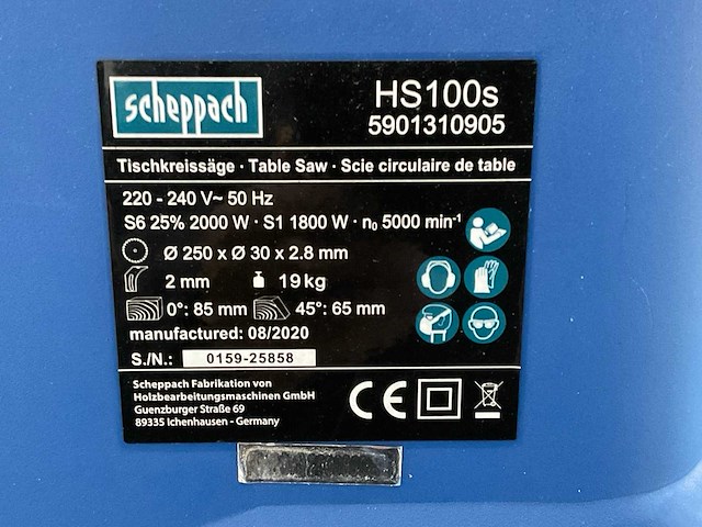 Scheppach - zaagtafel - afbeelding 5 van  7