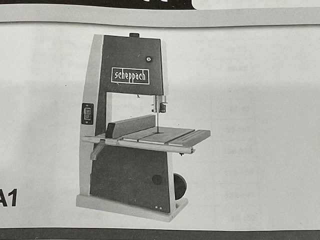 Scheppach basa1 lintzaag machine - afbeelding 2 van  7