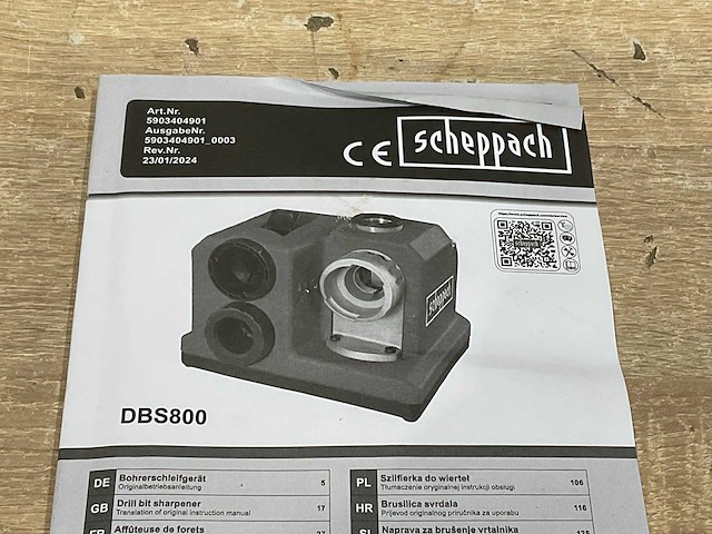 Scheppach dbs800 boren slijpmachine - afbeelding 7 van  8