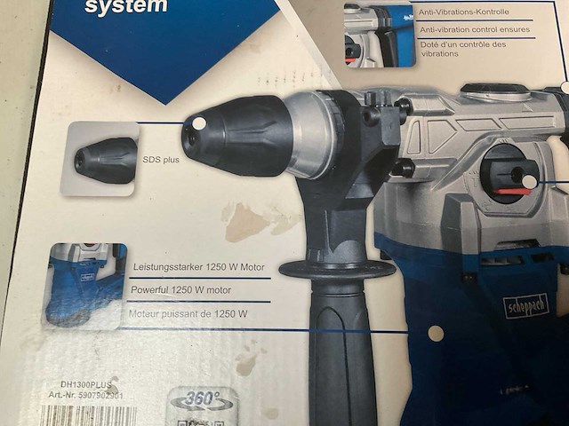 Scheppach dh1300plus boormachine - afbeelding 3 van  3