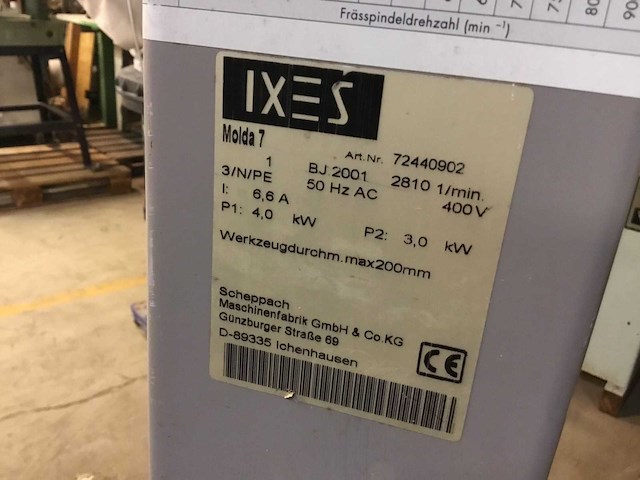 Scheppach molda 7 kantenfreesmachine - afbeelding 3 van  11