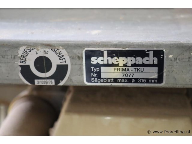 Scheppach prima-tku tafelcirkelzaag 7077 - afbeelding 3 van  9