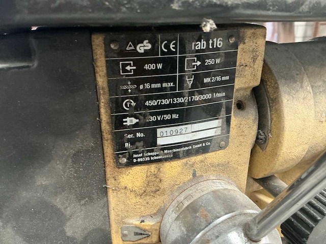 Scheppach rab t16 kolomboormachine onderdeel - afbeelding 5 van  5
