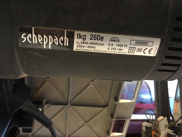 Scheppach tkg 260e afkortzaag - afbeelding 9 van  9