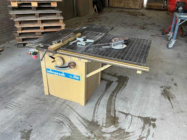 Scheppach zaagtafel - afzuigsysteem - ventilator - liftsysteem - afbeelding 1 van  40