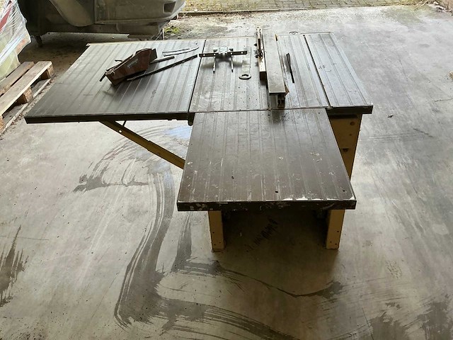 Scheppach zaagtafel - afzuigsysteem - ventilator - liftsysteem - afbeelding 36 van  40