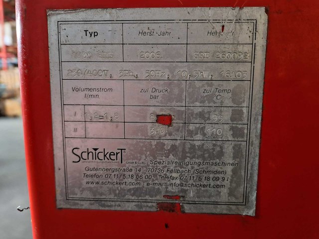 Schickert - 2006 - 1000 sre - stoomreiniger - afbeelding 5 van  5