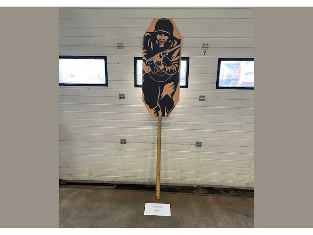 Schietschijf op paal - afbeelding 3 van  3