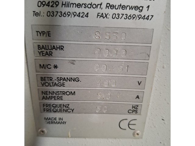 Schijfschuurmachine, hopa, s550, 2000 - afbeelding 2 van  10