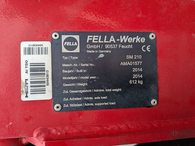 Schijvenmaaier, fella-werke, sm 210, 2014 - afbeelding 2 van  10