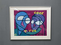 Schilderij - geef terug - erik kouw