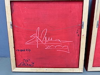 Schilderij - kip of het ei - tweeluik - erik kouw - afbeelding 4 van  16