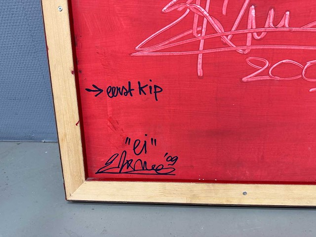 Schilderij - kip of het ei - tweeluik - erik kouw - afbeelding 5 van  16