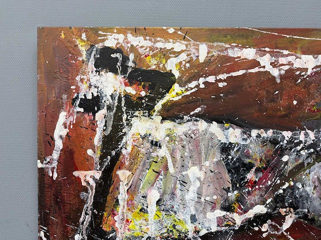 Schilderij - koeien alle kanten op - erik kouw - afbeelding 3 van  8