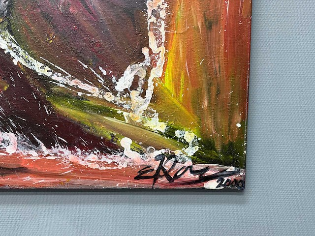 Schilderij - koeien alle kanten op - erik kouw - afbeelding 6 van  8