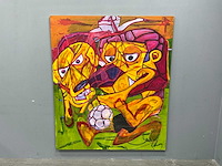 Schilderij - koning! voetbal! - erik kouw - afbeelding 2 van  8