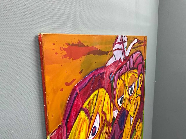 Schilderij - koning! voetbal! - erik kouw - afbeelding 5 van  8